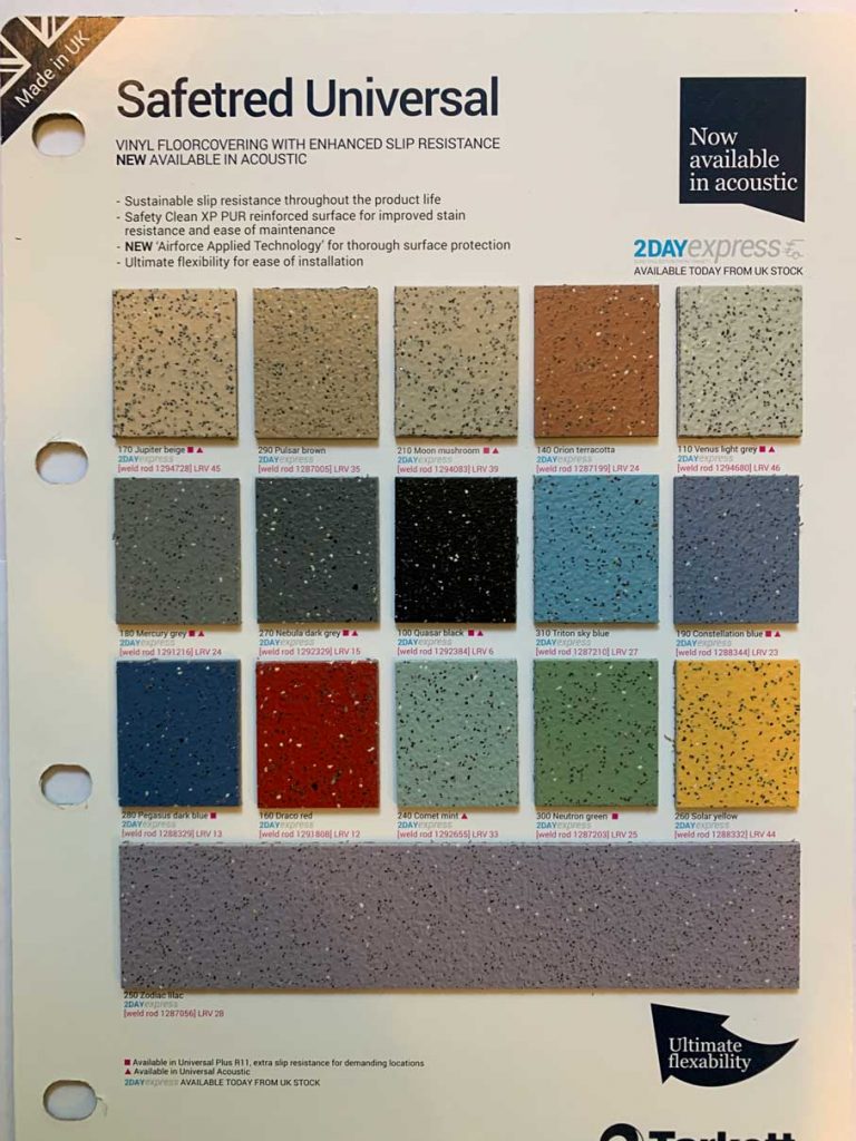Tarkett Safetred Universal Plus R12 Safety Sheet Vinyl That Carpet