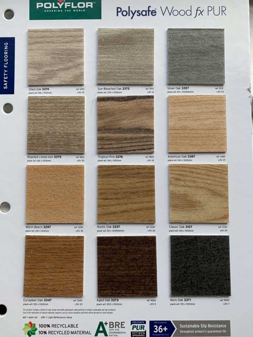Polyflor Polysafe Wood fx PUR Safety Vinyl That Carpet Tile Company